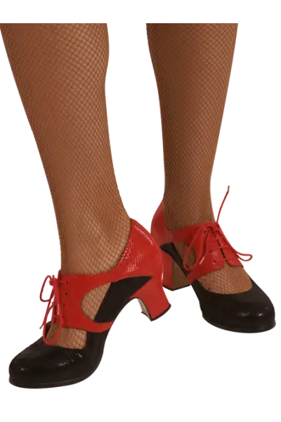 Zapatos Flamenco piel con cordones Lucia