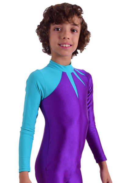 Maillot Patinaje Artistico Niña Manga Larga Alta Elasticidad Diseño Maillot  Gimnasia Ritmica Niña Maillot Ballet Niña Adecuado para Edades Entre 4 y 17  Años（24 Colores） (Color : White+Aubergine, Siz : : Moda