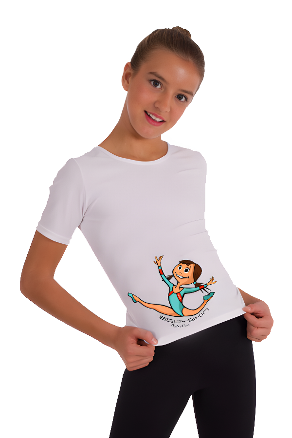 T-shirt d’entraînement de gymnastique artistique