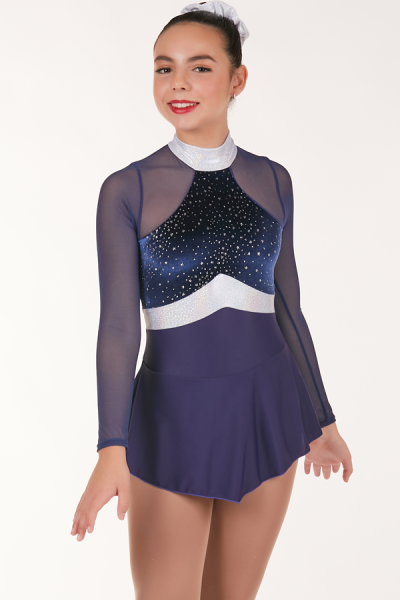 Vestido De Patinaje Artístico Niñas Maillot Ligero De Patinaje