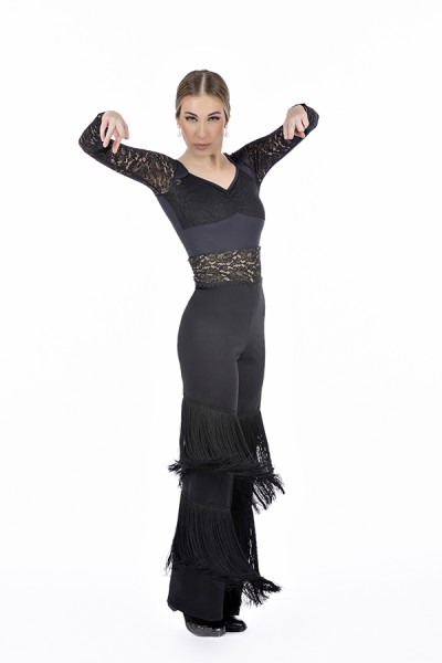 Pantalón Flamenco Encaje 762
