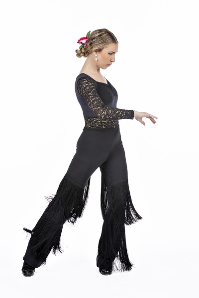 Pantalón Flamenco Encaje 762