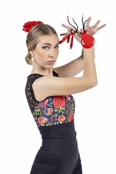 Maillot Flamenco Rosas Rojas FL770