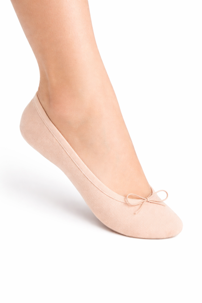 Zapatillas media punta lona suela entera CAL03GC