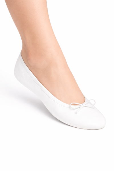 Zapatillas media punta piel suela entera CAL02